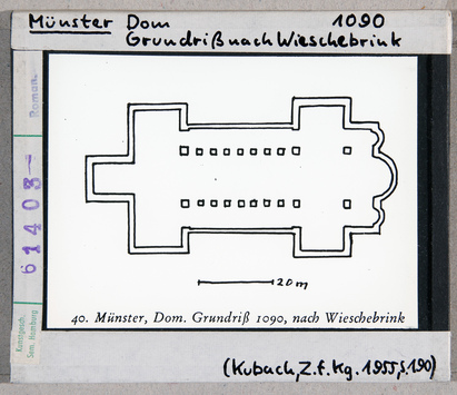 Vorschaubild Münster: Dom, Grundriss nach Wieschebrink 